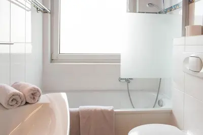 Ein Badezimmer in der Unterkunft Ferienwohnung Havenothstrasse