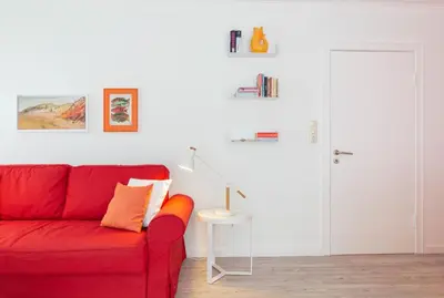 Ein Sitzbereich in der Unterkunft Ferienwohnung Havenothstrasse