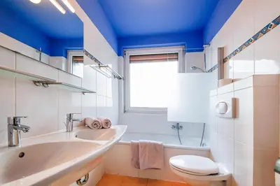 Ein Badezimmer in der Unterkunft Ferienwohnung Havenothstrasse
