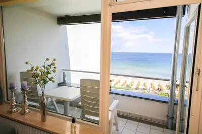 Ein allgemeiner Meerblick oder ein Meerblick von der Ferienwohnung aus
