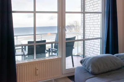 Ein Bett oder Betten in einem Zimmer der Unterkunft Ferienwohnung MehrBlick 33