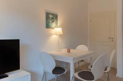 TV/Unterhaltungsangebot in der Unterkunft Ferienwohnung Muschel 2