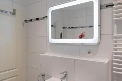 Ein Badezimmer in der Unterkunft Ferienwohnung Muschel 2