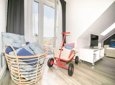TV/Unterhaltungsangebot in der Unterkunft Ferienwohnung Nordnordost