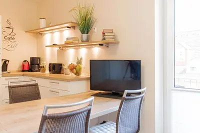 Küche/Küchenzeile in der Unterkunft Ferienwohnung Morgensonne