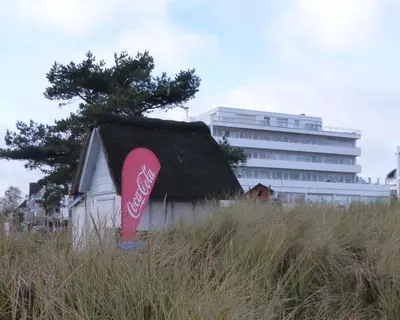 Das Gebäude in dem sich die Ferienwohnung befindet