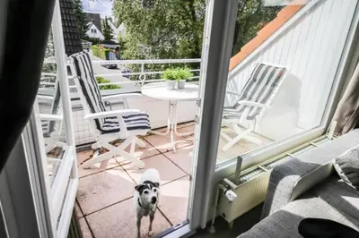 Ein Balkon oder eine Terrasse in der Unterkunft Ferienwohnung Ocean Pearl