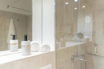 Ein Badezimmer in der Unterkunft Ferienwohnung Pier99