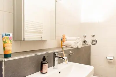 Ein Badezimmer in der Unterkunft Ferienwohnung Oskar