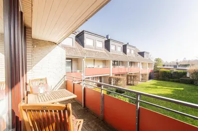 Ein Balkon oder eine Terrasse in der Unterkunft Ferienwohnung Mika