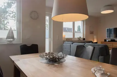 Küche/Küchenzeile in der Unterkunft Ferienwohnung Küstenliebe