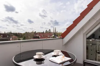 Ein Balkon oder eine Terrasse in der Unterkunft Ferienwohnung Relax
