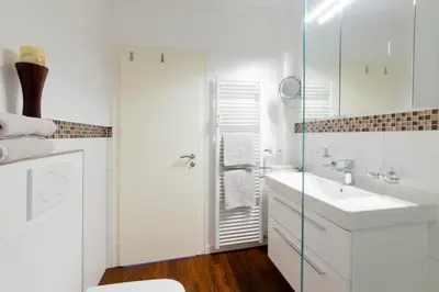 Ein Badezimmer in der Unterkunft Ferienwohnung Ostseestübchen