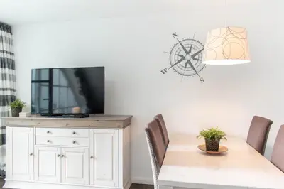 TV/Unterhaltungsangebot in der Unterkunft Ferienwohnung Ocean Drive