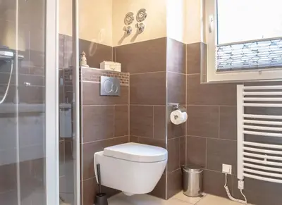 Ein Badezimmer in der Unterkunft Ferienwohnung Möwennest
