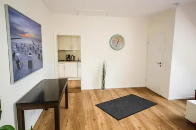 Küche/Küchenzeile in der Unterkunft Ferienwohnung Ocean Lodge 1
