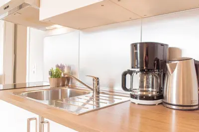 Kaffee-/Teezubehör in der Unterkunft Ferienwohnung Ocean Lodge 4