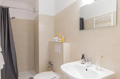 Ein Badezimmer in der Unterkunft Ferienwohnung Ocean Lodge 4