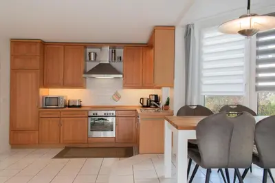 Küche/Küchenzeile in der Unterkunft Ferienwohnung Witthus