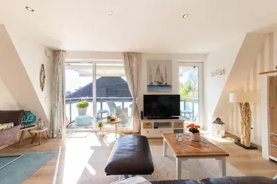 TV/Unterhaltungsangebot in der Unterkunft Ferienwohnung Windjammer