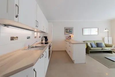 Küche/Küchenzeile in der Unterkunft Ferienwohnung Wohlfühloase