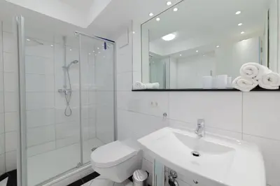 Ein Badezimmer in der Unterkunft Ferienwohnung Wohlfühloase