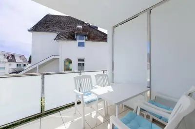 Ein Balkon oder eine Terrasse in der Unterkunft Ferienwohnung Wohlfühloase