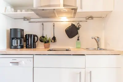 Küche/Küchenzeile in der Unterkunft Ferienwohnung Ostseeblick