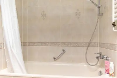 Ein Badezimmer in der Unterkunft Ferienwohnung Ostseeblick