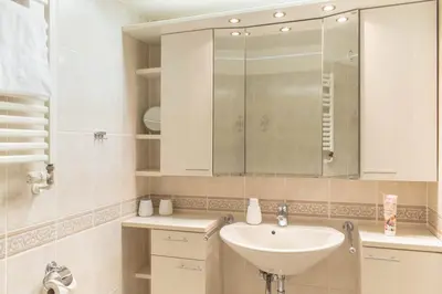 Ein Badezimmer in der Unterkunft Ferienwohnung Ostseeblick