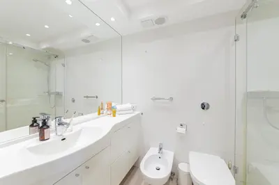 Ein Badezimmer in der Unterkunft Ferienwohnung Residenz App. 148
