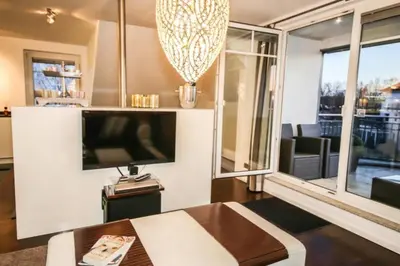 TV/Unterhaltungsangebot in der Unterkunft Ferienwohnung Residenz am Redderkrog
