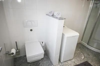 Ein Badezimmer in der Unterkunft Ferienwohnung Residenz am Redderkrog