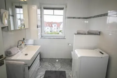 Ein Badezimmer in der Unterkunft Ferienwohnung Residenz am Redderkrog