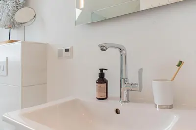 Ein Badezimmer in der Unterkunft Ferienwohnung Sandbox