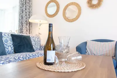 Getränke in der Unterkunft Ferienwohnung Schmetterlingsgarten
