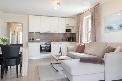 Küche/Küchenzeile in der Unterkunft Ferienwohnung Seebrücke 09