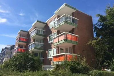 Das Gebäude in dem sich die Ferienwohnung befindet