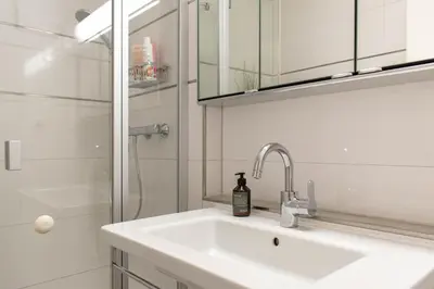 Ein Badezimmer in der Unterkunft Ferienwohnung Seesternresidenz App.12