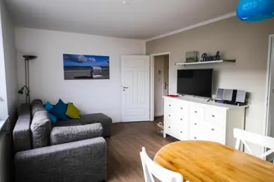 Küche/Küchenzeile in der Unterkunft Ferienwohnung Seesternchen 3