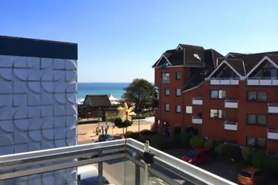 Ein allgemeiner Meerblick oder ein Meerblick von der Ferienwohnung aus
