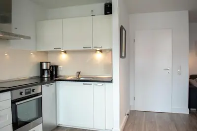 Küche/Küchenzeile in der Unterkunft Ferienwohnung Sommerwind