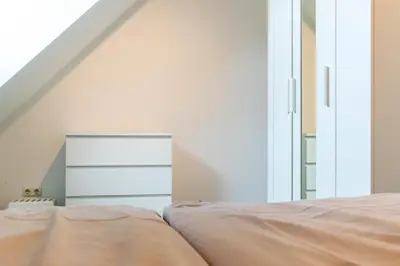 Ein Bett oder Betten in einem Zimmer der Unterkunft Ferienwohnung Sommerwind