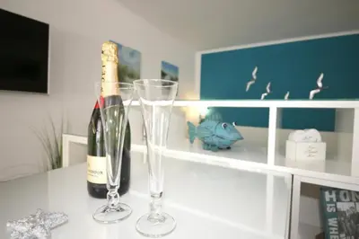 Getränke in der Unterkunft Ferienwohnung Strandallee 200