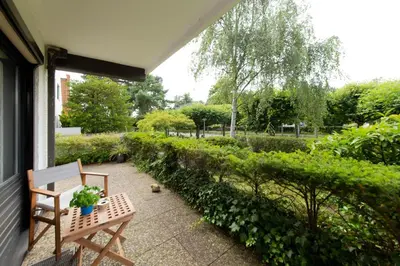 Ein Garten an der Unterkunft Ferienwohnung Strandlust