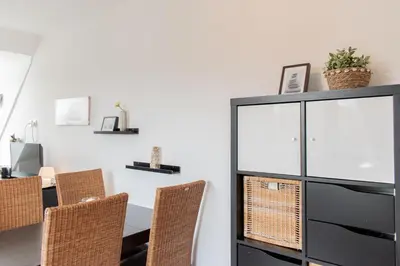 Küche/Küchenzeile in der Unterkunft Ferienwohnung Strandnah