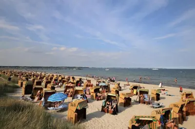 Ein Strand an oder in der Nähe der Ferienwohnung
