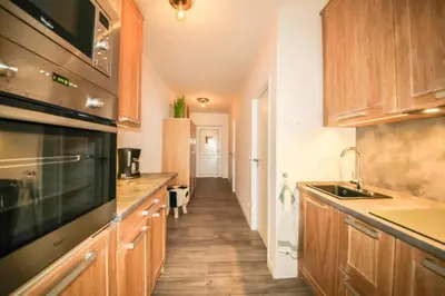 Küche/Küchenzeile in der Unterkunft Ferienwohnung Seeblick
