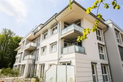 Das Gebäude in dem sich die Ferienwohnung befindet