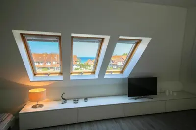 TV/Unterhaltungsangebot in der Unterkunft Ferienwohnung Strandliebe